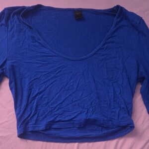 SHEIN Royal Blue Crop Top